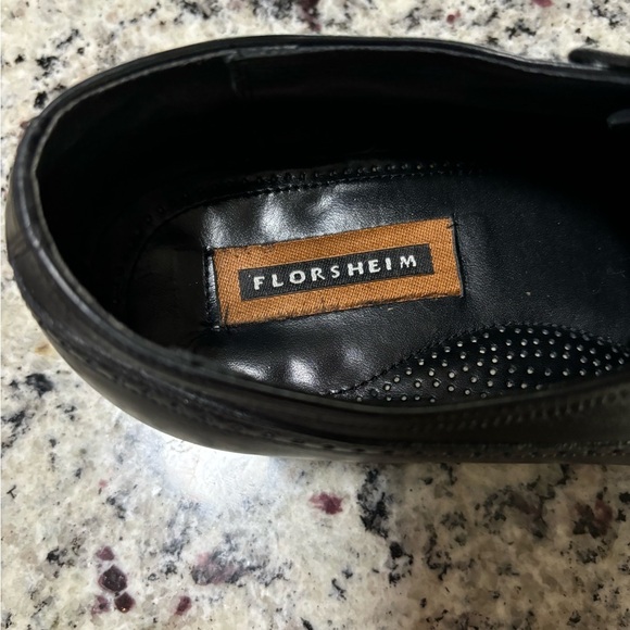 Florsheim Black Lexington Wingtip Oxford Size 10 Men’s Wingtip Oxford Shoes - Picture 7 of 13